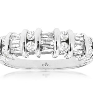 DIAMOND WEDDING RING(WHT GOLD)