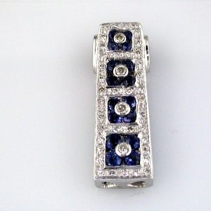 SAPPHIRE & DIAMOND PENDANT