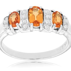 YELLOW SAPPHIRE & DIAMOND RING