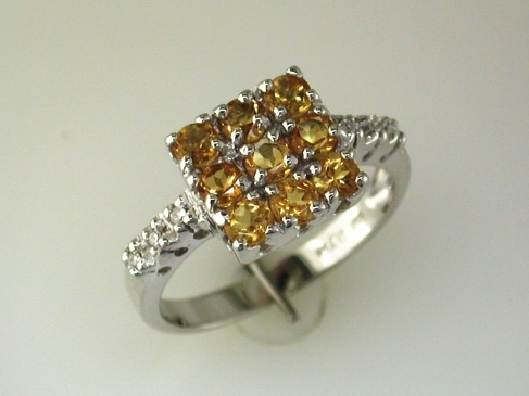 CITRINE & DIAMOND RING