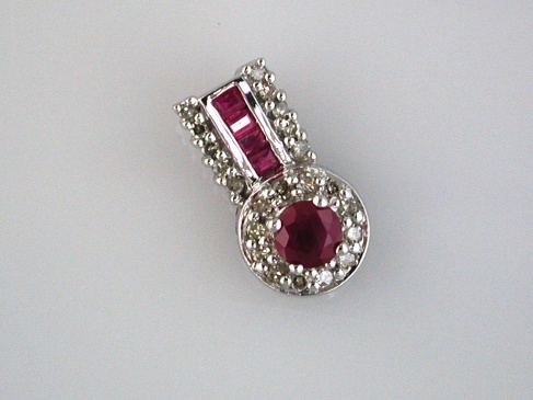 RUBY & DIAMOND PENDANT