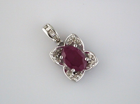 RUBY & DIAMOND PENDANT