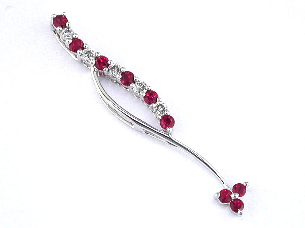 RUBY & DIAMOND PENDANT