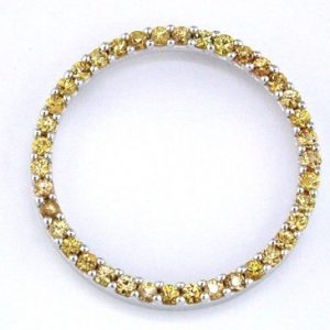 YELLOW SAPPHIRE CIRCLE PENDANT