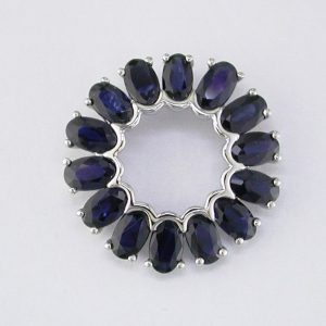 SAPPHIRE CIRCLE PENDANT
