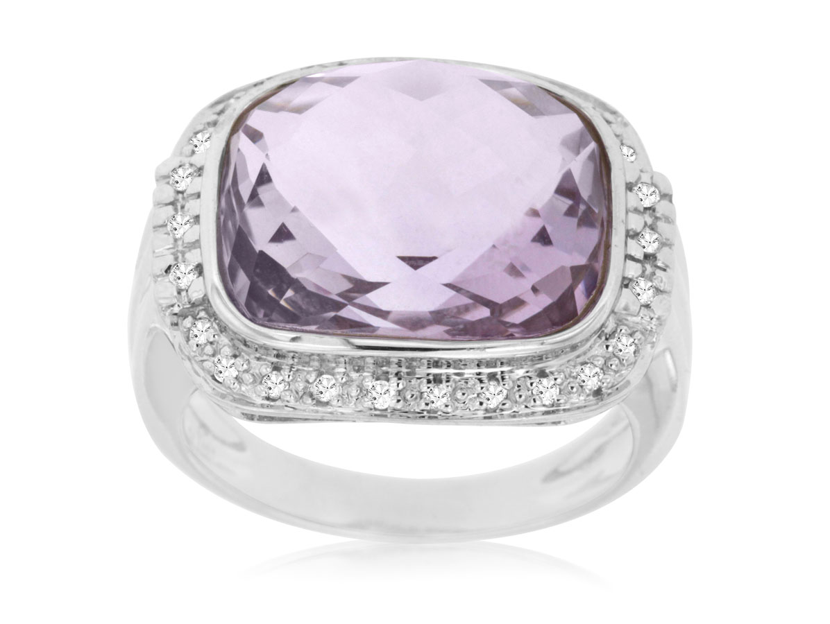 DIAMOND AMETHYST RING