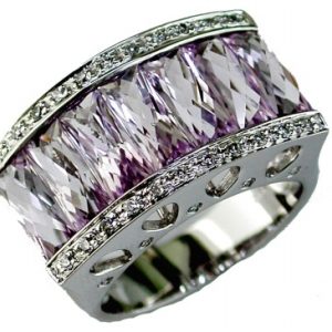 AMETHYST & DIAMOND RING