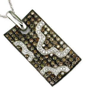 DIAMOND & MOCHA DIA PENDANT
