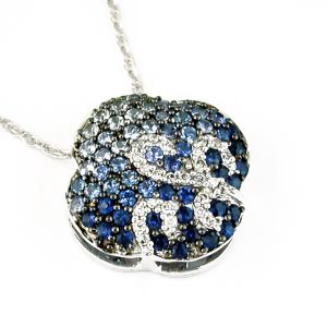 SAPPHIRE & DIAMOND PENDANT