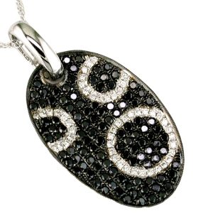 BLACK DIAMOND & DIA PENDANT