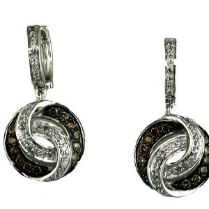 DIAMOND & MOCHA DIA EARRING