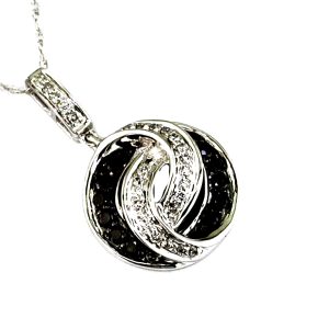 BLACK DIAMOND & DIA PENDANT