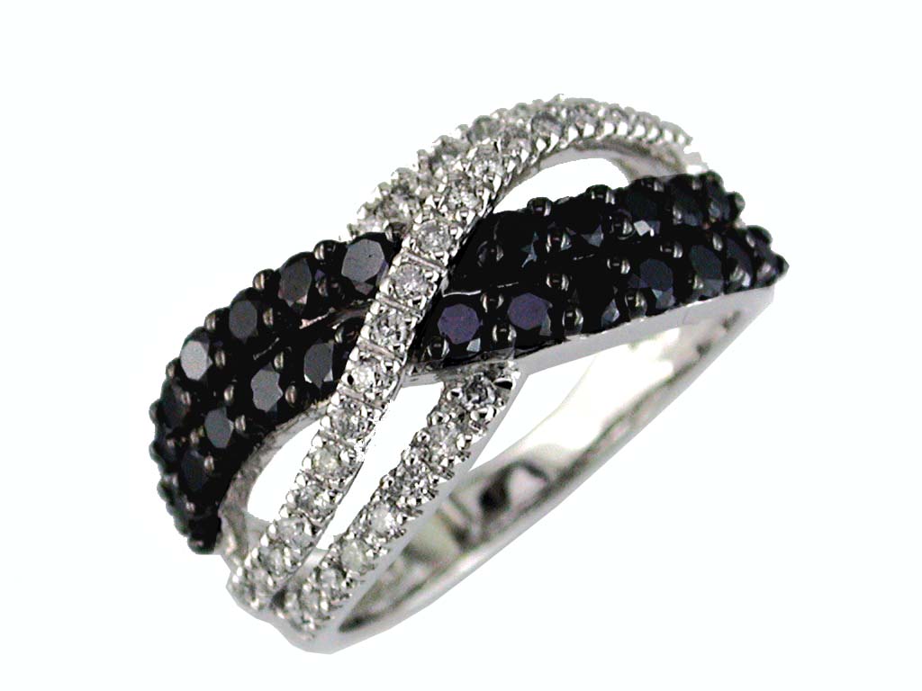 BLACK DIAMOND & DIAMOND RING
