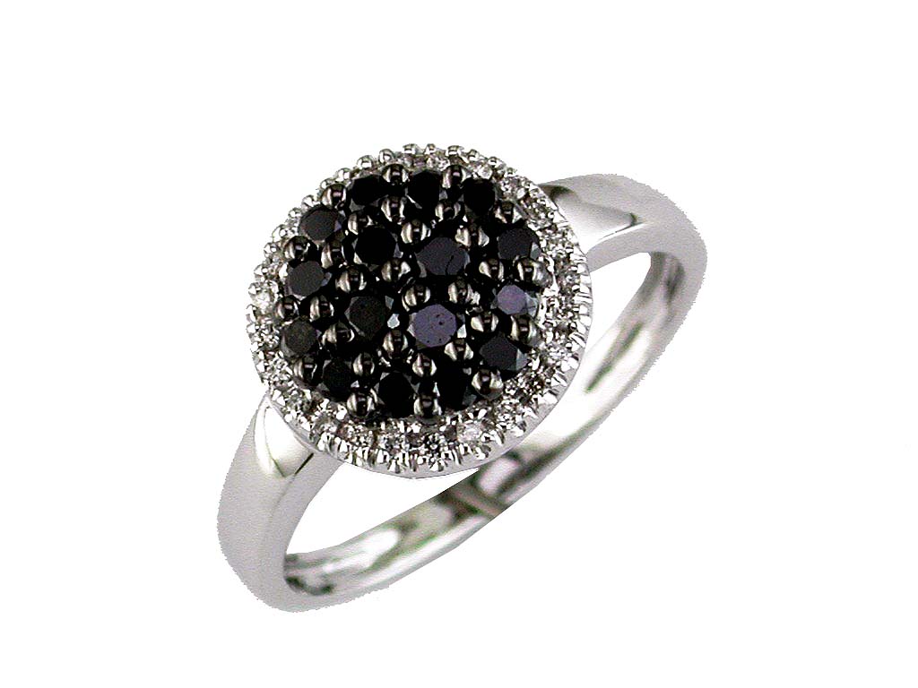 BLACK DIAMOND & DIAMOND RING