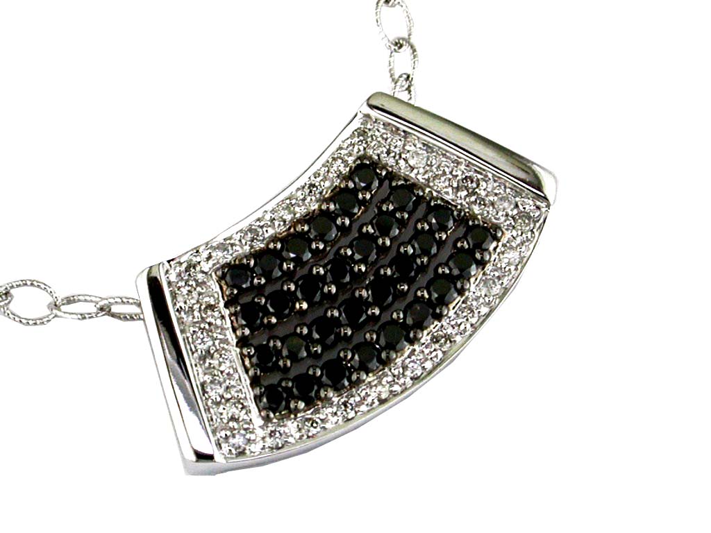 BLACK DIAMOND & DIA PENDANT