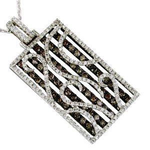 DIAMOND & MOCHA DIA PENDANT