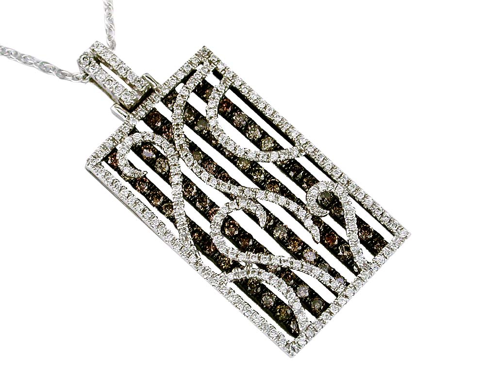 DIAMOND & MOCHA DIA PENDANT