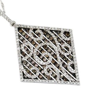 DIAMOND & MOCHA DIA PENDANT