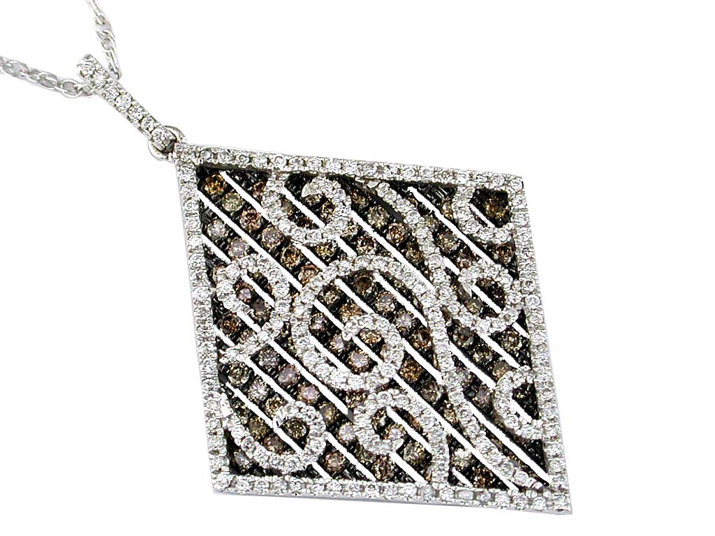 DIAMOND & MOCHA DIA PENDANT