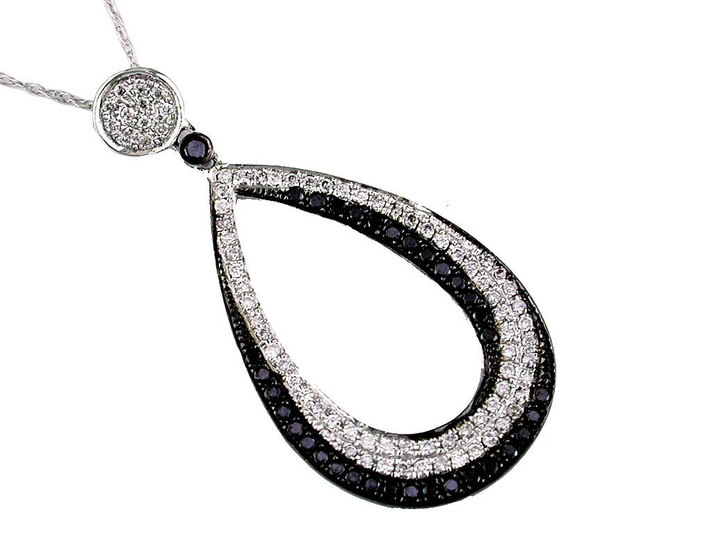 BLACK DIAMOND & DIA PENDANT
