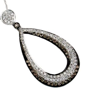 DIAMOND & MOCHA DIA NECKLACE