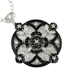 BLACK DIAMOND & DIA PENDANT