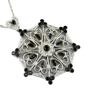 BLACK DIAMOND & DIA PENDANT