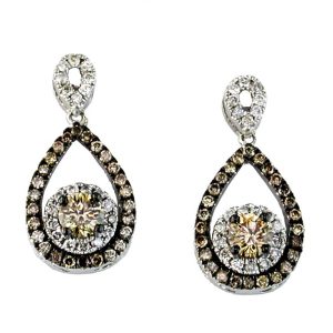 DIAMOND & MOCHA ‘DIA’ EARRING