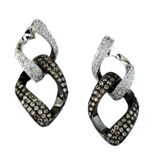DIAMOND & MOCHA ‘DIA’ EARRING