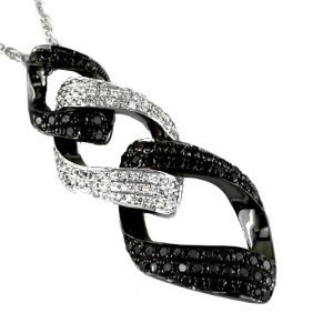 BLACK DIAMOND & DIA PENDANT