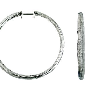DIAMOND HOOPS 43MM