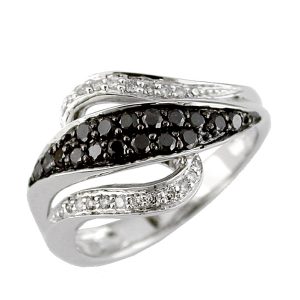 BLACK DIAMOND & DIAMOND RING