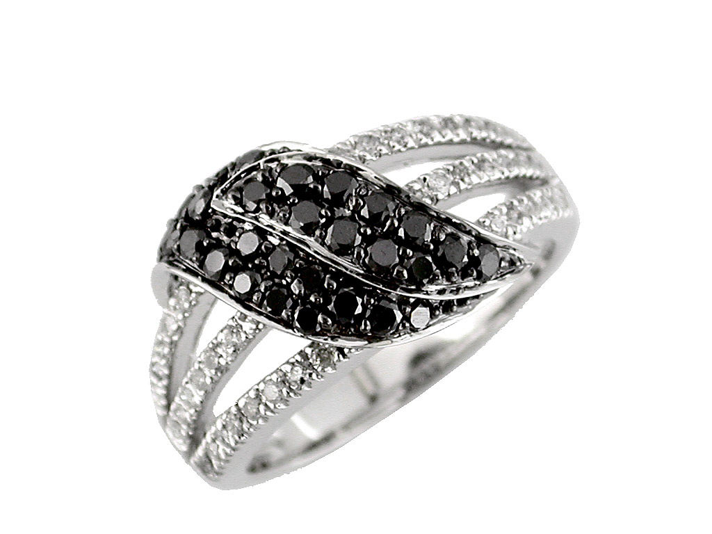 BLACK DIAMOND & DIAMOND RING