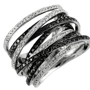 BLACK DIAMOND & DIAMOND RING
