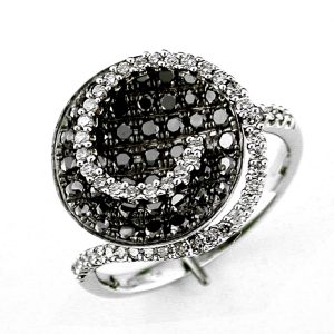 BLACK DIAMOND & DIAMOND RING
