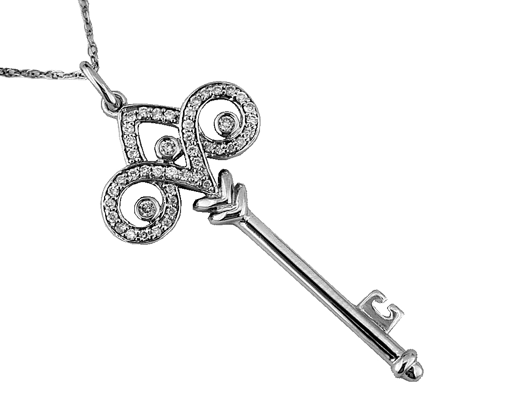 DIAMOND KEY PENDANT