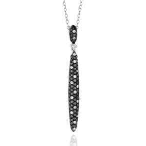 BLACK DIAMOND & DIA PENDANT