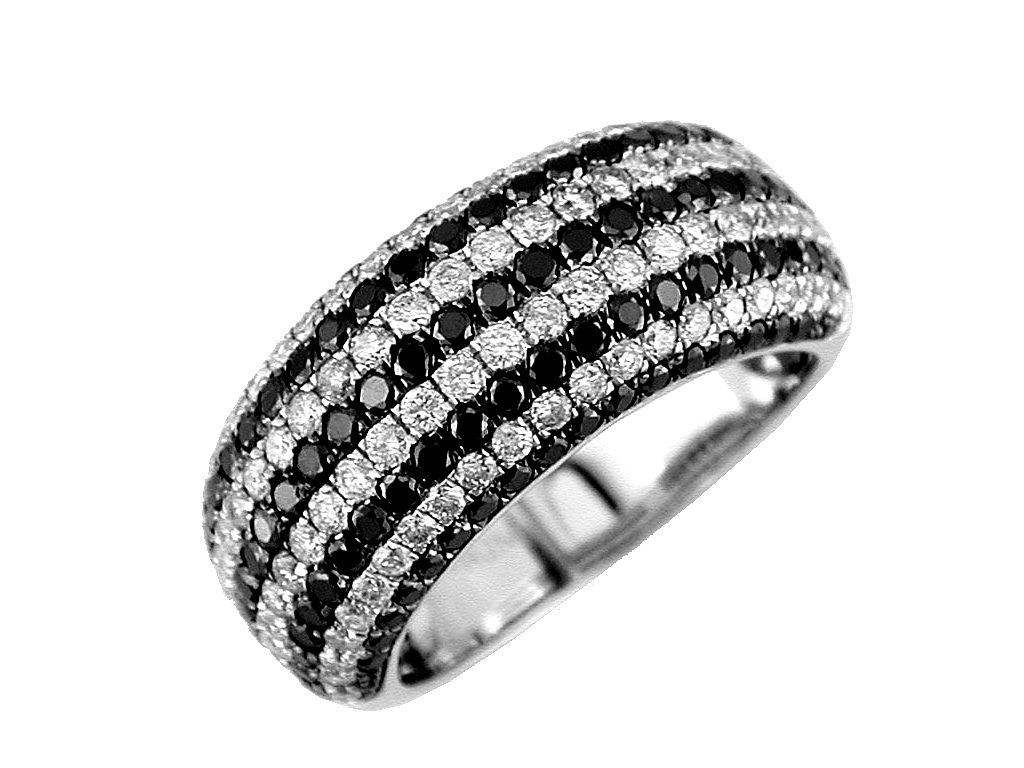 BLACK DIAMOND & DIAMOND RING