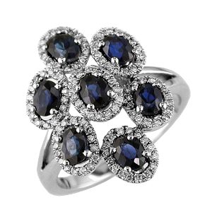 SAPPHIRE & DIAMOND RING