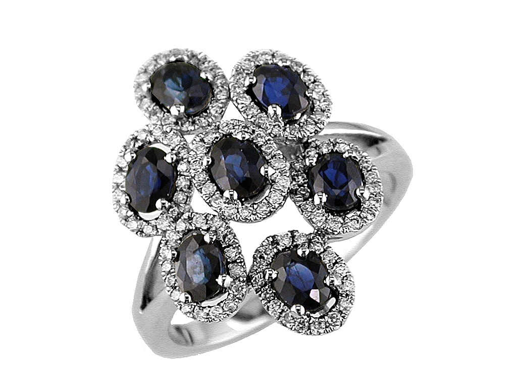 SAPPHIRE & DIAMOND RING