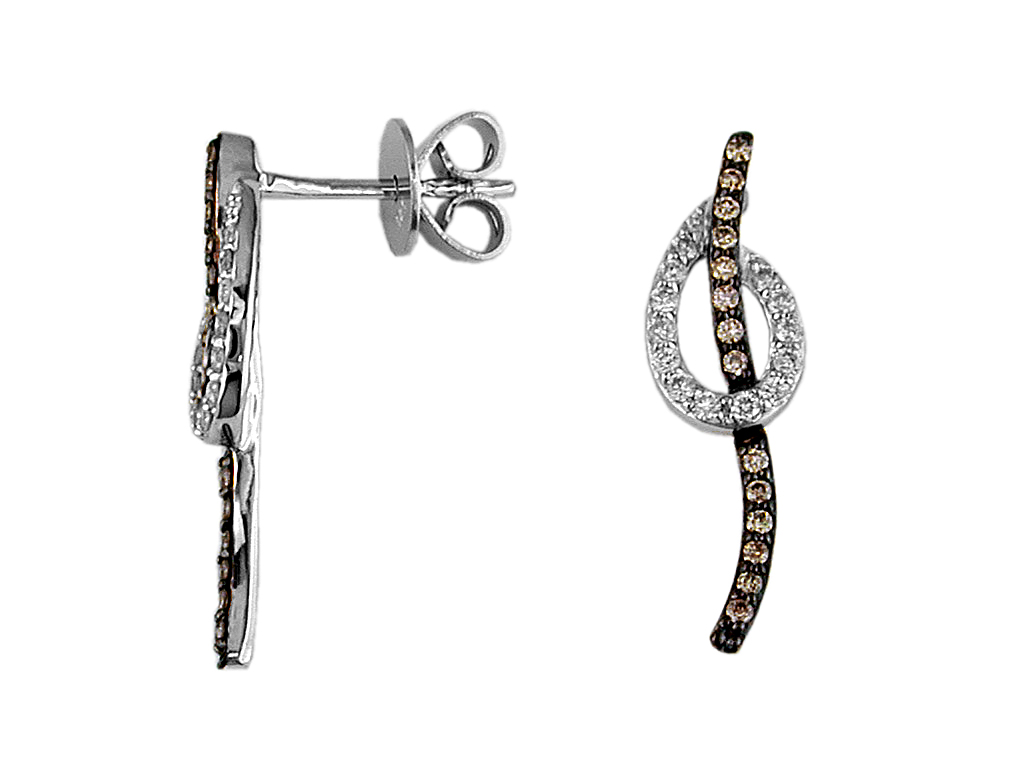 DIAMOND &MOCHA DIAMOND EARRING