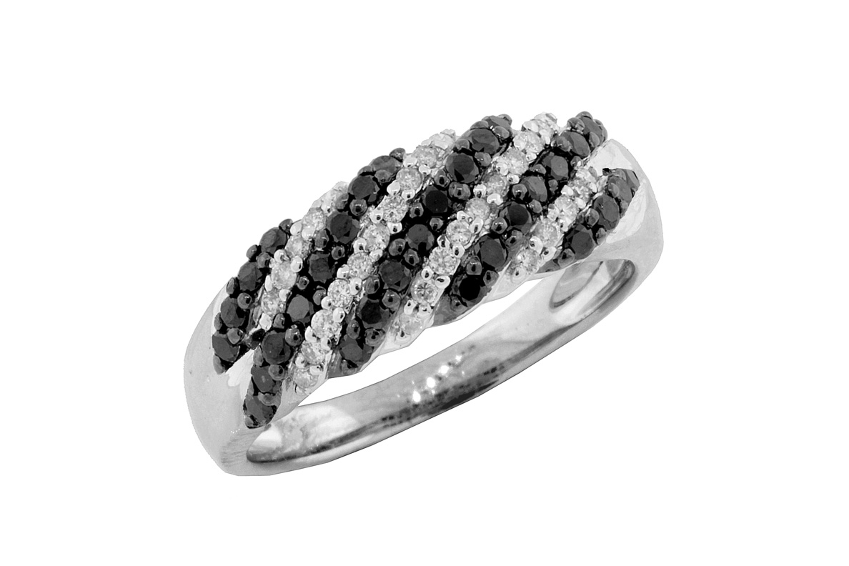 BLACK DIAMOND & DIAMOND RING