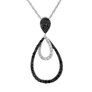 BLACK DIAMOND & DIA PENDANT