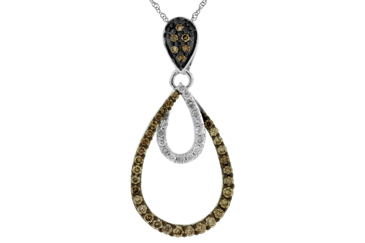 DIAMOND & MOCHA DIA PENDANT