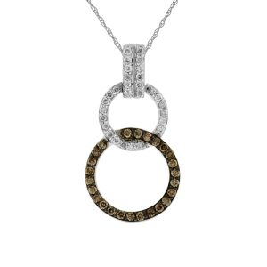 DIAMOND & MOCHA DIA PENDANT