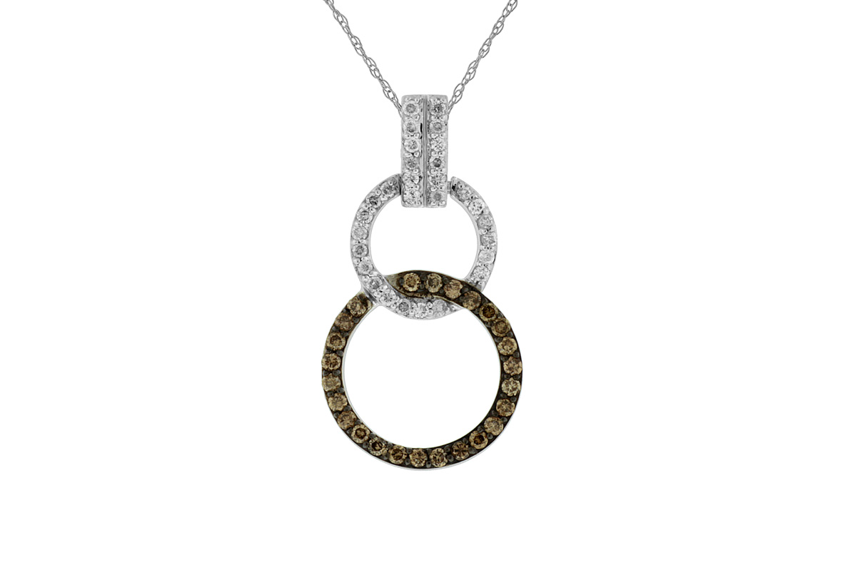 DIAMOND & MOCHA DIA PENDANT
