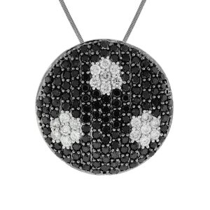 BLACK DIAMOND & DIA NECKLACE