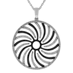 BLACK DIAMOND & DIA PENDANT
