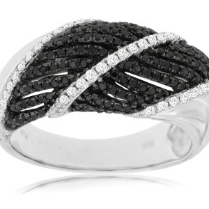 BLACK DIAMOND & DIAMOND RING
