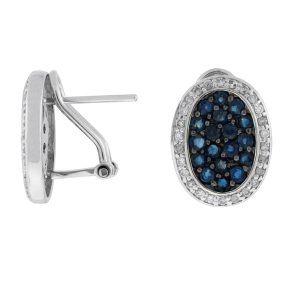 SAPPHIRE & DIAMOND EARRING